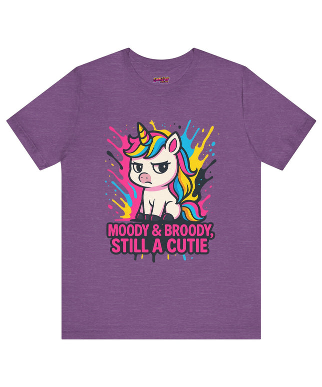 UNICORN TEE, MOODY BROODY STILL A CUTIE TEE