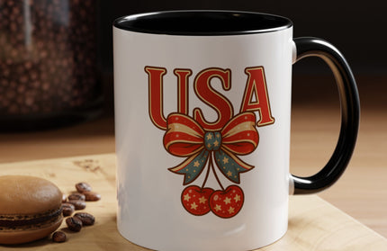USA CHERRY COQUETTE PATRIOTIC MUG