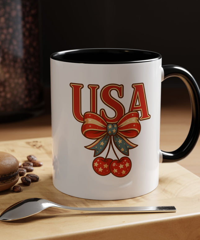 USA CHERRY COQUETTE PATRIOTIC MUG