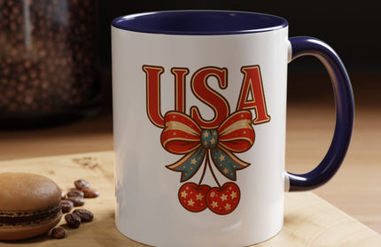 USA CHERRY COQUETTE PATRIOTIC MUG