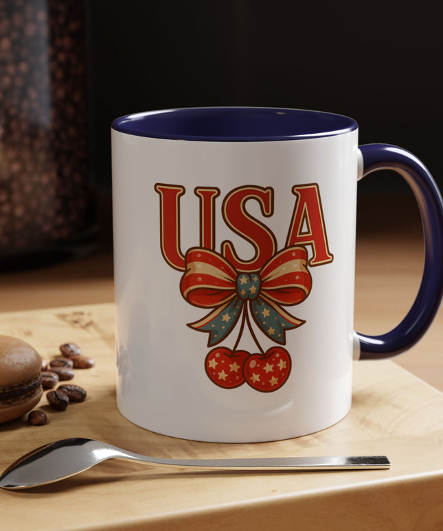 USA CHERRY COQUETTE PATRIOTIC MUG