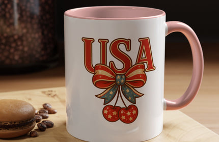 USA CHERRY COQUETTE PATRIOTIC MUG