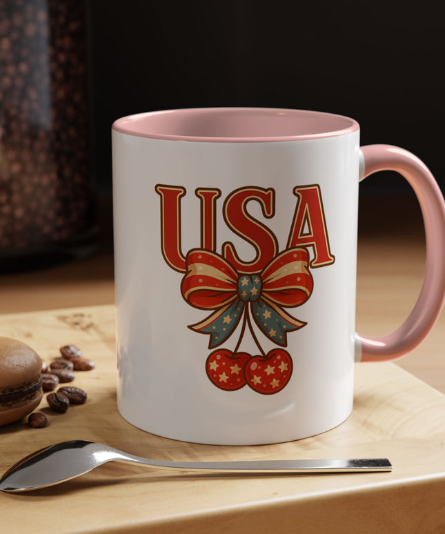 USA CHERRY COQUETTE PATRIOTIC MUG