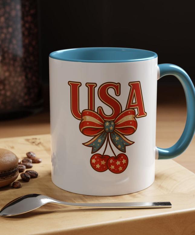 USA CHERRY COQUETTE PATRIOTIC MUG