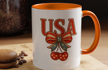 USA CHERRY COQUETTE PATRIOTIC MUG