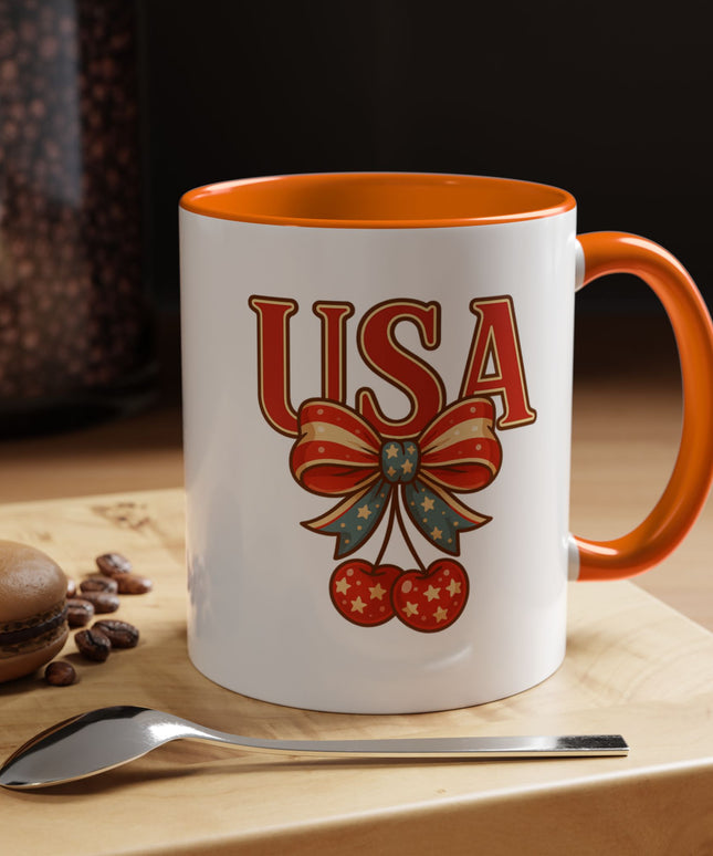 USA CHERRY COQUETTE PATRIOTIC MUG