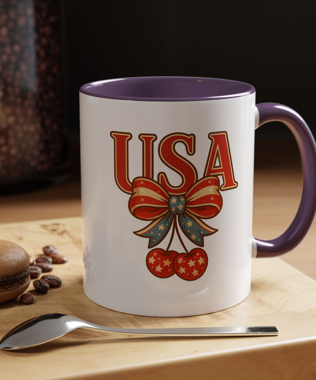 USA CHERRY COQUETTE PATRIOTIC MUG