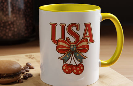 USA CHERRY COQUETTE PATRIOTIC MUG
