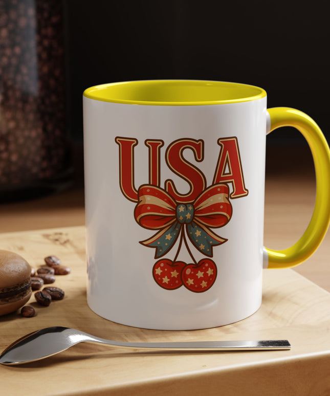 USA CHERRY COQUETTE PATRIOTIC MUG