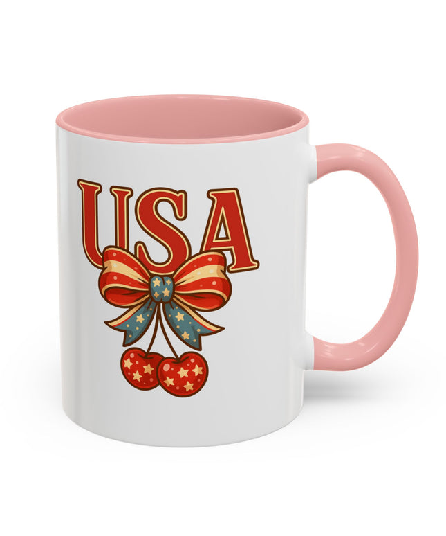 USA CHERRY COQUETTE PATRIOTIC MUG