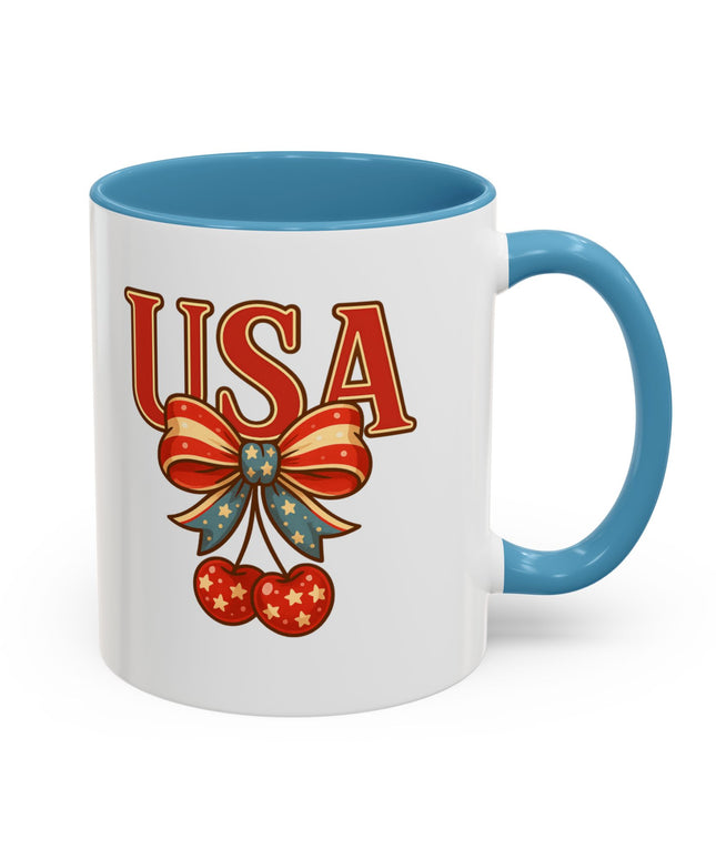 USA CHERRY COQUETTE PATRIOTIC MUG