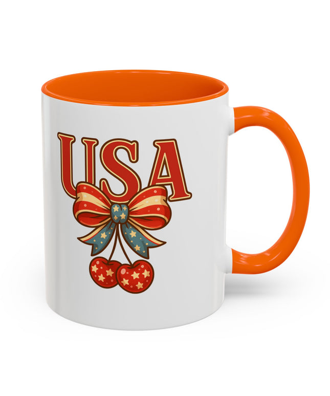 USA CHERRY COQUETTE PATRIOTIC MUG