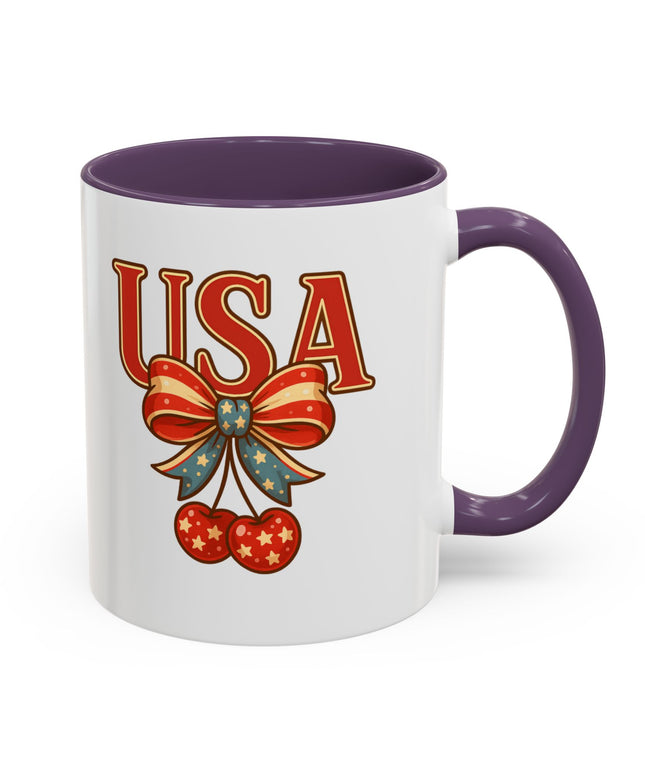 USA CHERRY COQUETTE PATRIOTIC MUG