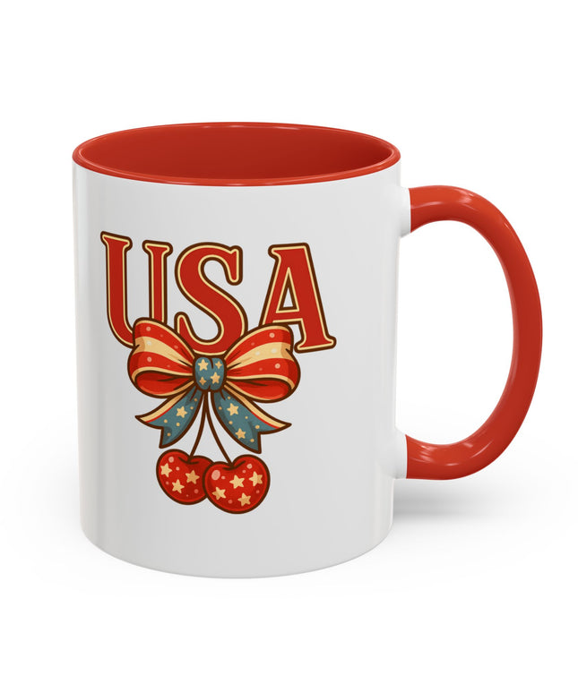 USA CHERRY COQUETTE PATRIOTIC MUG