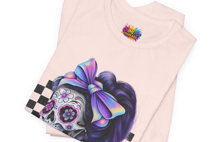Vintage Pastel Sugar Skull Girl Top