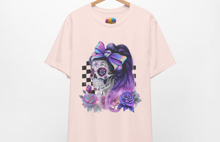 Vintage Pastel Sugar Skull Girl Top