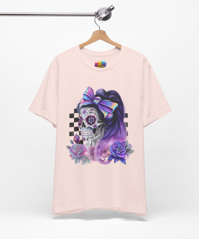 Vintage Pastel Sugar Skull Girl Top