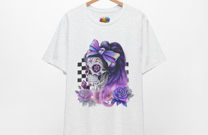 Vintage Pastel Sugar Skull Girl Top
