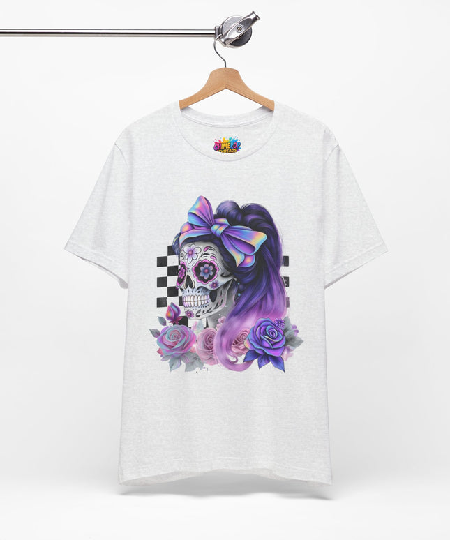 Vintage Pastel Sugar Skull Girl Top