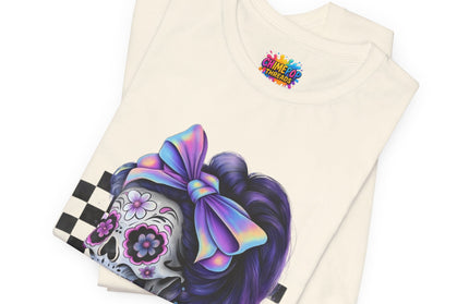 Vintage Pastel Sugar Skull Girl Top