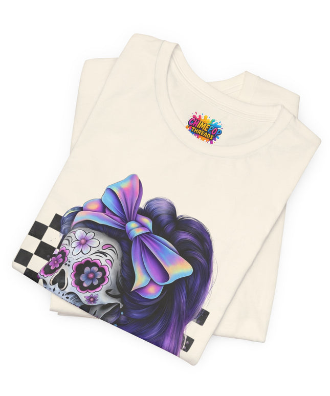Vintage Pastel Sugar Skull Girl Top