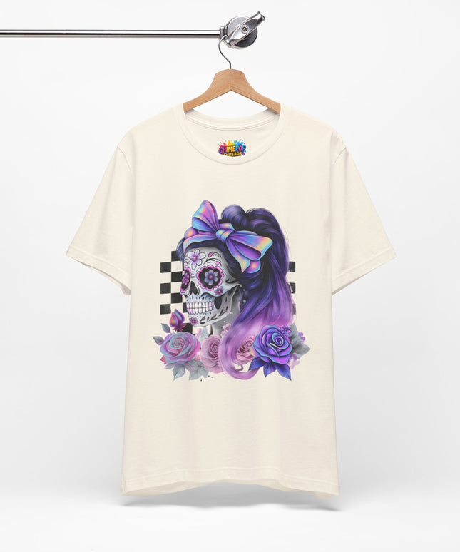 Vintage Pastel Sugar Skull Girl Top