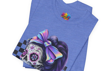 Vintage Pastel Sugar Skull Girl Top