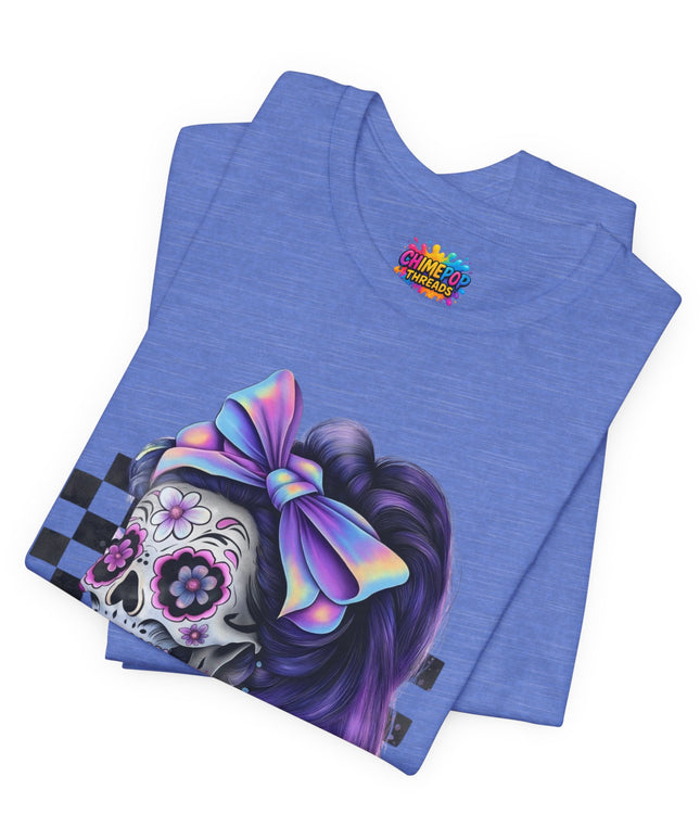 Vintage Pastel Sugar Skull Girl Top