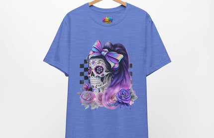 Vintage Pastel Sugar Skull Girl Top