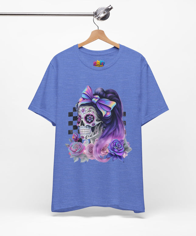 Vintage Pastel Sugar Skull Girl Top