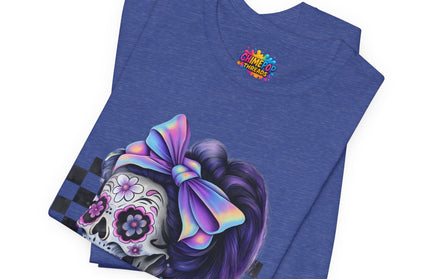 Vintage Pastel Sugar Skull Girl Top