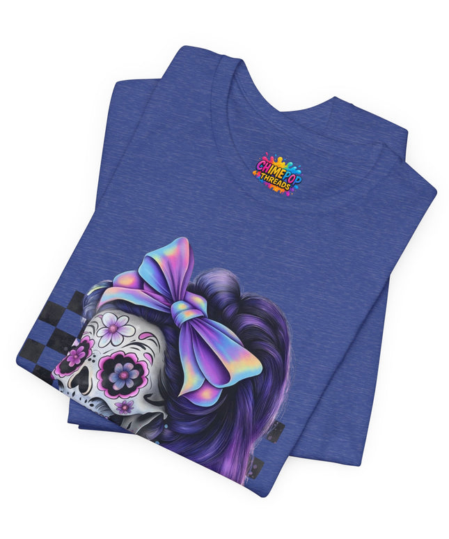 Vintage Pastel Sugar Skull Girl Top