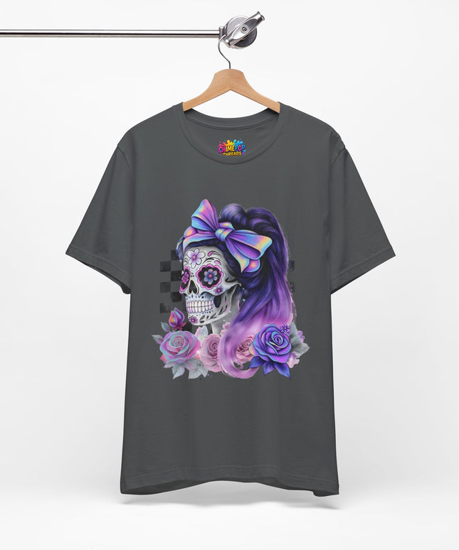 Vintage Pastel Sugar Skull Girl Top
