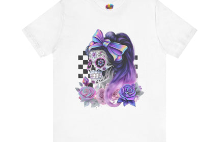 Vintage Pastel Sugar Skull Girl Top