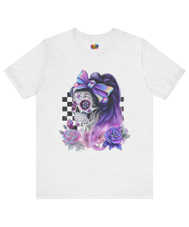 Vintage Pastel Sugar Skull Girl Top