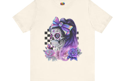 Vintage Pastel Sugar Skull Girl Top