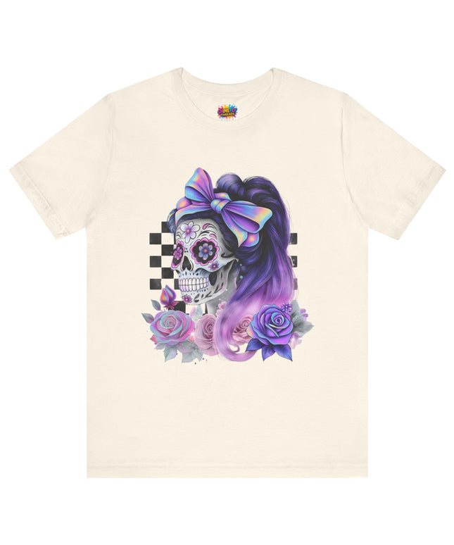 Vintage Pastel Sugar Skull Girl Top