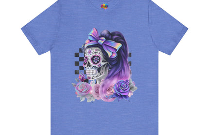 Vintage Pastel Sugar Skull Girl Top