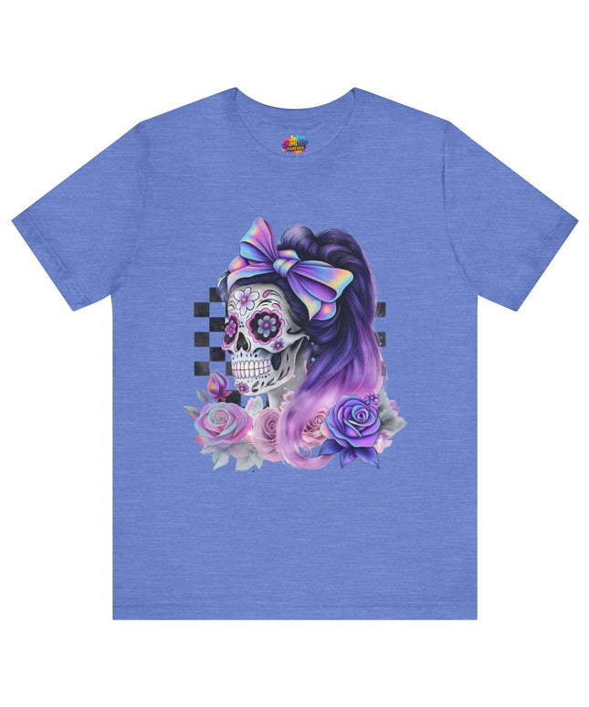 Vintage Pastel Sugar Skull Girl Top