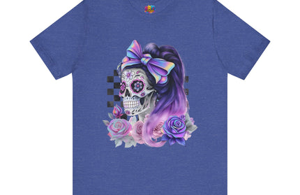 Vintage Pastel Sugar Skull Girl Top