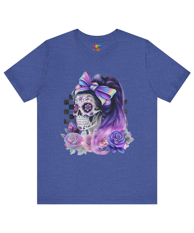 Vintage Pastel Sugar Skull Girl Top