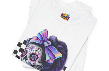 Vintage Pastel Sugar Skull Girl Top