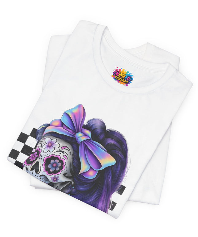 Vintage Pastel Sugar Skull Girl Top