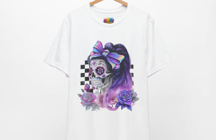 Vintage Pastel Sugar Skull Girl Top