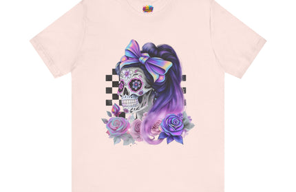 Vintage Pastel Sugar Skull Girl Top