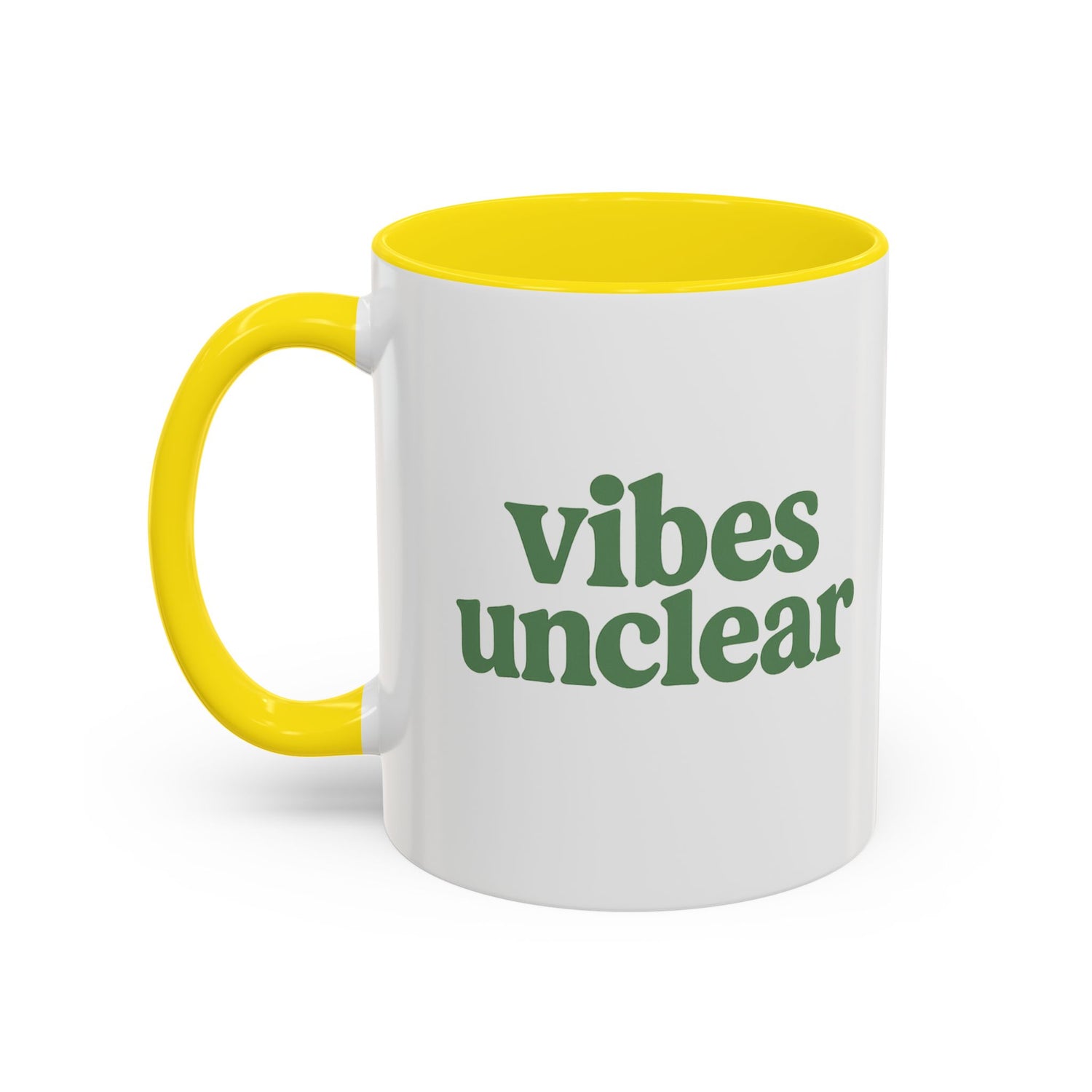 Vibes Unclear, Dopamine Style, Funny Coffee Mug, Bold Phrase Cup, Aesthetic Gift Mug, Colorful Ceramic Coffee Cup